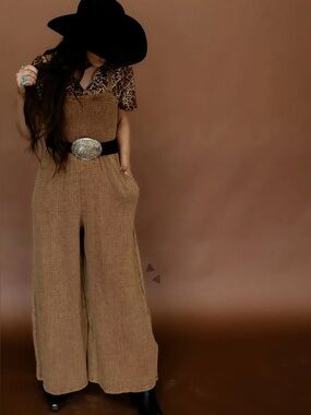 Sunday Rancher Overalls - Saddle